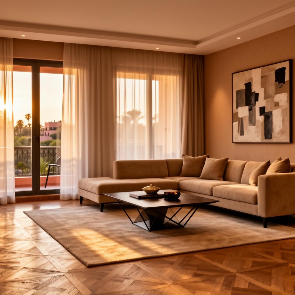 Appartement contemporain dans le quartier de l'Hivernage à Marrakech